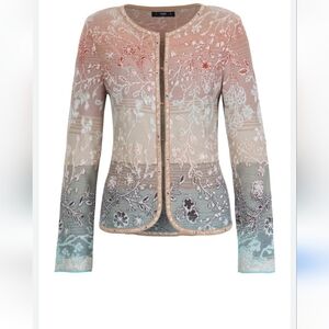 IVKO jacquard knit cardigan Herba pattern